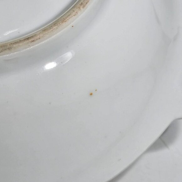 Nippon Hand Painted Vintage Porcelain Bowl Peach Floral Design with Gold Accents - Picture 11 of 12